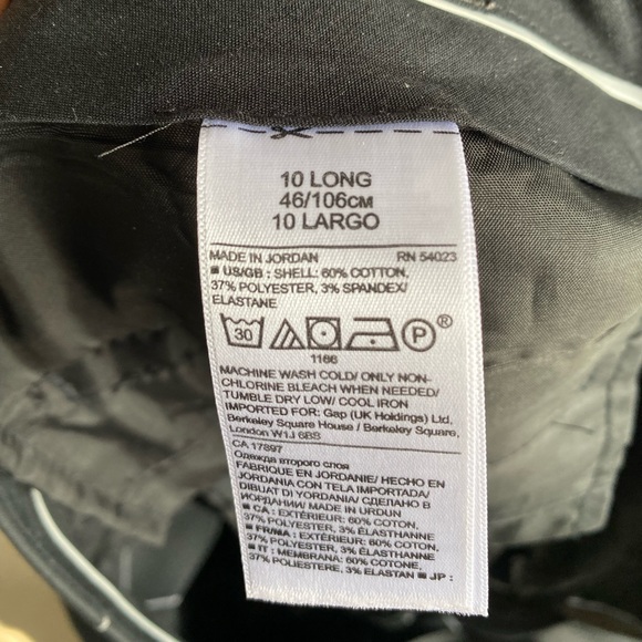 Banana Republic Ryan-Fit Black and White Plaid Pants Size 10 - Picture 7 of 7